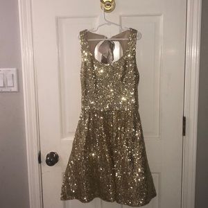 Gold Sequin Dress